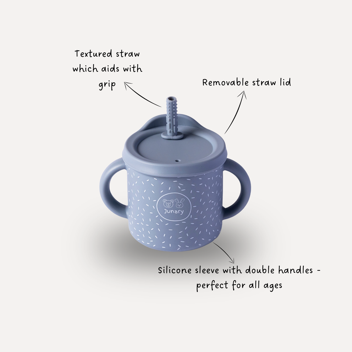 Easy Sips 2-in-1 Stainless Steel & Silicone Straw Cup