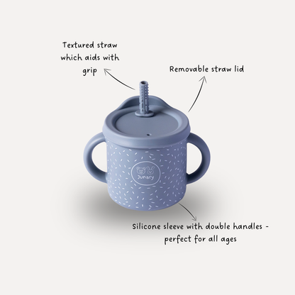 Easy Sips 2-in-1 Stainless Steel & Silicone Straw Cup