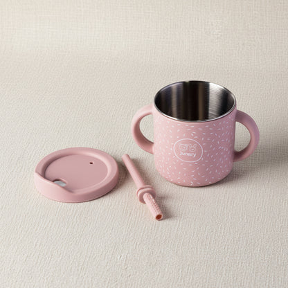Toddlers Sips Cup. Pink with speckles 